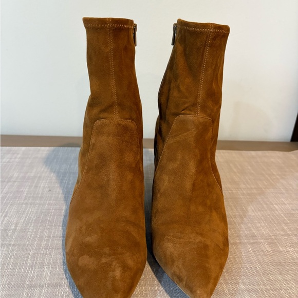 Loeffler Randall Tan Suede Heeled Boots - Picture 3 of 6